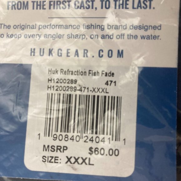 Huk Refraction Fish Fade Pursuit Shirt - Picture 8 of 11